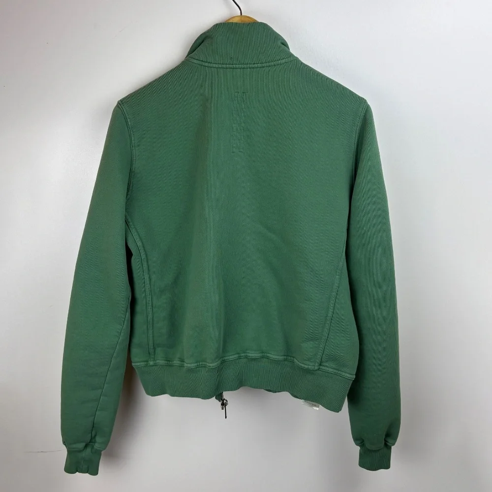 Drkshdw By Rick Owens Black Cotton Asymmetrical Zip Sweatshirt - RARE - Picture 3 of 11